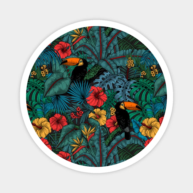 Toucan garden Magnet by katerinamk